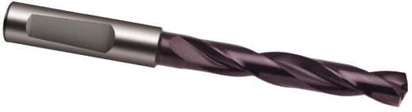 Guhring - 8.1mm 140° Solid Carbide Jobber Drill - FIREX Finish, Right Hand Cut, Spiral Flute, 103mm OAL, SU Point - Exact Industrial Supply