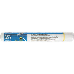 Wooster Brush - 3/8" Nap, 18" Wide Paint Roller Cover - Medium-Rough Texture, Woven - Exact Industrial Supply