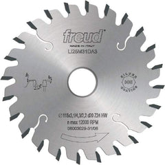 Freud - 180mm Diam, 45mm Arbor Hole Diam, 36 Tooth Wet & Dry Cut Saw Blade - Carbide-Tipped, Standard Round Arbor - Exact Industrial Supply