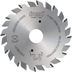 Freud - 120mm Diam, 22mm Arbor Hole Diam, Wet & Dry Cut Saw Blade - Carbide-Tipped, Standard Round Arbor - Exact Industrial Supply