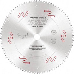 Freud - 12" Diam, 1" Arbor Hole Diam, 90 Tooth Wet & Dry Cut Saw Blade - Carbide-Tipped, Standard Round Arbor - Exact Industrial Supply