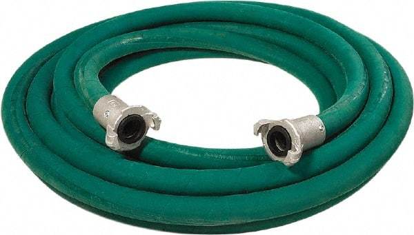 Alliance Hose & Rubber - 1" Inside x 1.88" Outside Diam, Grade 0 Synthetic Rubber, Sandblast Hose - Green, 25' Long, 150 psi Working Pressure - Exact Industrial Supply