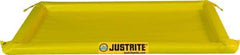 Justrite - 40 Gal Low Wall Berm - 2" High x 4' Wide x 8" Long - Exact Industrial Supply