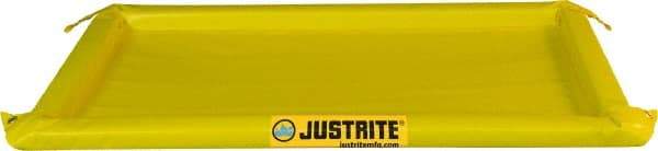 Justrite - 10 Gal Low Wall Berm - 2" High x 2' Wide x 4" Long - Exact Industrial Supply