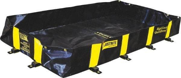 Justrite - 235 Gal Low Wall Berm - 4' Wide x 8" Long - Exact Industrial Supply