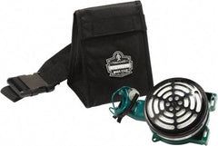Ergodyne - 1 Pocket Black Nylon SCBA Mask Bag - 5" Wide x 5-1/2" Deep x 3-1/2" High - Exact Industrial Supply