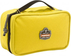 Ergodyne - 1 Pocket Yellow Polyester Tool Bag - 7-1/2" Wide x 4-1/2" Deep x 3" High - Exact Industrial Supply