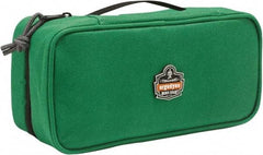Ergodyne - 1 Pocket Green Polyester Tool Bag - 10" Wide x 4-1/2" Deep x 3" High - Exact Industrial Supply