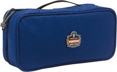 Ergodyne - 1 Pocket Blue Polyester Tool Bag - 10" Wide x 4-1/2" Deep x 3" High - Exact Industrial Supply