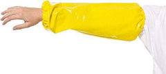 PolyConversions - Size Universal, Yellow Polyolefin Sleeve - 18" Long Sleeve, Elastic Opening at Both Ends - Exact Industrial Supply