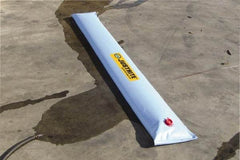 Justrite - 10' Long x 3/4' Wide, PVA Boom/Drain Dam - Light Blue, Use to Stop Contaminated Groundwater From Going Down the Drain - Exact Industrial Supply