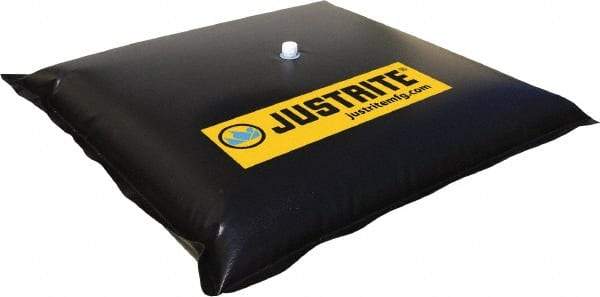 Justrite - 66" Long x 42" Wide, Vinyl Drain Seal - Black, Use to Stop Contaminated Groundwater From Going Down the Drain - Exact Industrial Supply