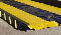 Justrite - 16' Long x 3' Wide, Spill Containment Berm Track Mat - Compatible with Berm - Exact Industrial Supply