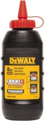 DeWALT - 8 oz Container Chalk Refill - Permanent Red - Exact Industrial Supply