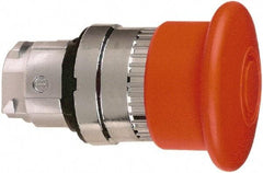 Schneider Electric - 22mm Mount Hole, Extended Mushroom Head, Pushbutton Switch Only - Round, Red Pushbutton, Maintained (MA), Momentary (MO) - Exact Industrial Supply