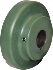 TB Wood's - 1-1/8" Max Bore Diam, 7-1/2" Hub, 10 Flexible Coupling Flange - 7-1/2" OD, 2-23/32" OAL, Cast Iron, Type S - Exact Industrial Supply