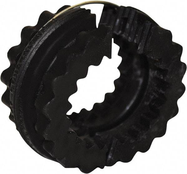 TB Wood's - 5 Two Piece Flexible Coupling Sleeve - 2-15/16" OD, 1-9/16" OAL, Neoprene, Order 2 Hubs with Same OD & 1 Insert for Complete Coupling - Exact Industrial Supply