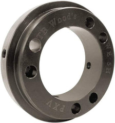TB Wood's - 4.48" Hub, WE20 Flexible Bushed Coupling Hub - 4.48" OD, 1" OAL, Steel, Order 2 Hubs with Same OD & 1 Insert for Complete Coupling - Exact Industrial Supply