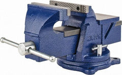 Wilton - 6" Jaw Width, 6" Opening Capacity, 3" Throat Depth, Steel Swivel Bench Vise - Bolt Down Base Attachment - Exact Industrial Supply