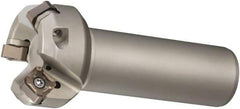 Sumitomo - 45° Lead Angle, 2.567" Max Cut Diam, 2" Min Cut Diam, Indexable Chamfer and Angle End Mill - 4 Inserts, ONMT, SNMT, XNET Insert Style, 3.97" Overall Length, Through Coolant, Straight Shank - Exact Industrial Supply