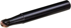 Sumitomo - 1/2" Cut Diam, 0.427" Max Depth of Cut, 3/4" Shank Diam, 5.3" OAL, Indexable Ball Nose End Mill - 3.27" Head Length, Straight Shank, WBMF Toolholder, ZPGU2S Insert - Exact Industrial Supply