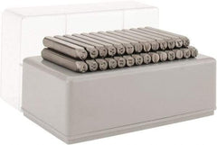 C.H. Hanson - 27 Piece, 3/16" Character Steel Stamp Set - Letters, Standard - Exact Industrial Supply