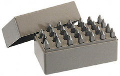 C.H. Hanson - 27 Piece, 3/16" Character Steel Stamp Set - Letters, Heavy Duty - Exact Industrial Supply
