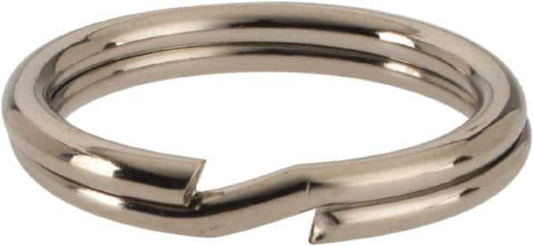 C.H. Hanson - 5/8" ID, 20mm OD, 2mm Thick, Split Ring - Carbon Spring Steel, Nickel Plated Finish - Exact Industrial Supply