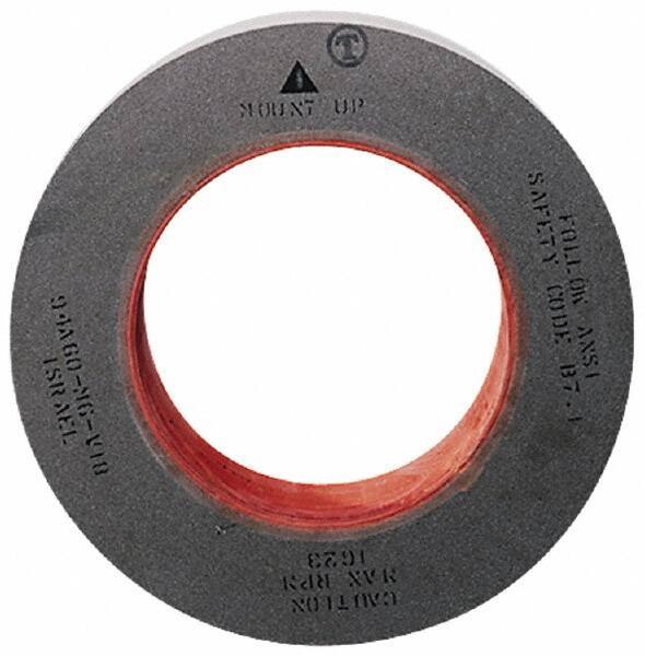 Camel Grinding Wheels - 24" Diam x 12" Hole x 4" Wide Centerless & Cylindrical Grinding Wheel - 80/120 Grit, Aluminum Oxide, Type 1, Medium/Fine Grade, Vitrified Bond, No Recess - Exact Industrial Supply