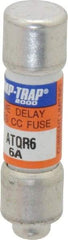 Ferraz Shawmut - 300 VDC, 600 VAC, 6 Amp, Time Delay General Purpose Fuse - Clip Mount, 1-1/2" OAL, 100 at DC, 200 at AC kA Rating, 13/32" Diam - Exact Industrial Supply