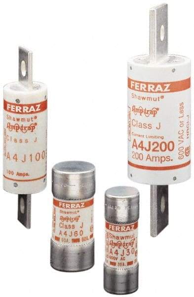 Ferraz Shawmut - 300 VDC, 600 VAC, 110 Amp, Fast-Acting General Purpose Fuse - Clip Mount, 5-3/4" OAL, 100 at DC, 200 at AC kA Rating, 1-5/8" Diam - Exact Industrial Supply