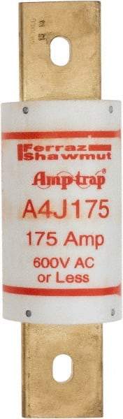 Ferraz Shawmut - 300 VDC, 600 VAC, 175 Amp, Fast-Acting General Purpose Fuse - Clip Mount, 5-3/4" OAL, 100 at DC, 200 at AC kA Rating, 1-5/8" Diam - Exact Industrial Supply