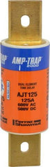 Ferraz Shawmut - 500 VDC, 600 VAC, 125 Amp, Time Delay General Purpose Fuse - Clip Mount, 5-3/4" OAL, 100 at DC, 200 at AC, 300 (Self-Certified) kA Rating, 1-5/8" Diam - Exact Industrial Supply