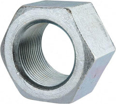Value Collection - 1-1/2 - 12 UNF Steel Right Hand Hex Nut - 2-1/4" Across Flats, 1-9/32" High, Zinc Clear Finish - Exact Industrial Supply