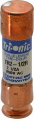 Ferraz Shawmut - 250 VAC/VDC, 2.5 Amp, Time Delay General Purpose Fuse - Clip Mount, 50.8mm OAL, 20 at DC, 200 at AC kA Rating, 9/16" Diam - Exact Industrial Supply