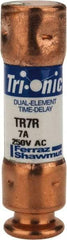 Ferraz Shawmut - 160 VDC, 250 VAC, 7 Amp, Time Delay General Purpose Fuse - Clip Mount, 50.8mm OAL, 20 at DC, 200 at AC kA Rating, 9/16" Diam - Exact Industrial Supply