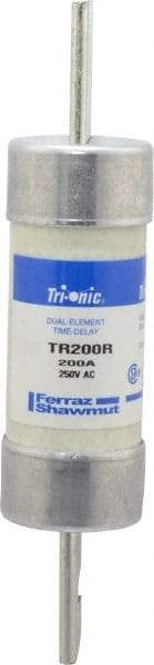 Ferraz Shawmut - 250 VAC/VDC, 200 Amp, Time Delay General Purpose Fuse - Clip Mount, 7-1/8" OAL, 20 at DC, 200 at AC kA Rating, 1-9/16" Diam - Exact Industrial Supply