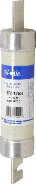 Ferraz Shawmut - 600 VAC/VDC, 125 Amp, Time Delay General Purpose Fuse - Clip Mount, 9-5/8" OAL, 100 at DC, 200 at AC kA Rating, 1-13/16" Diam - Exact Industrial Supply