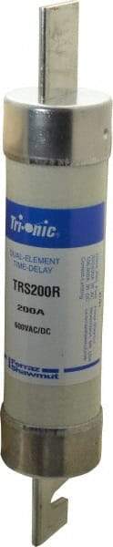 Ferraz Shawmut - 600 VAC/VDC, 200 Amp, Time Delay General Purpose Fuse - Clip Mount, 9-5/8" OAL, 100 at DC, 200 at AC kA Rating, 1-13/16" Diam - Exact Industrial Supply