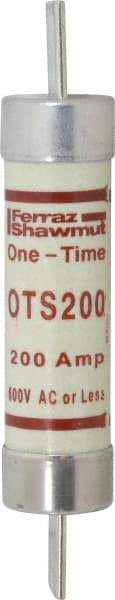 Ferraz Shawmut - 300 VDC, 600 VAC, 200 Amp, Fast-Acting General Purpose Fuse - Clip Mount, 9-5/8" OAL, 20 at DC, 50 at AC kA Rating, 1-13/16" Diam - Exact Industrial Supply