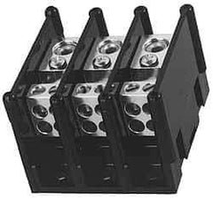 Ferraz Shawmut - 1 Pole, 155 Amp, 3/8-16 x 1-1/8 Primary, 3/8-16 x 1-15/16 Secondary, Polycarbonate Power Distribution Block - 1000 VAC/VDC, 1 Primary Connection, 3.57 Inch Long x 5 Inch Deep x 3-1/4 Inch High - Exact Industrial Supply