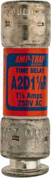 Ferraz Shawmut - 250 VAC/VDC, 1.13 Amp, Time Delay General Purpose Fuse - Clip Mount, 51mm OAL, 100 at DC, 200 at AC kA Rating, 9/16" Diam - Exact Industrial Supply