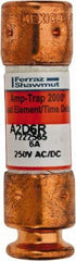 Ferraz Shawmut - 250 VAC/VDC, 6 Amp, Time Delay General Purpose Fuse - Clip Mount, 51mm OAL, 100 at DC, 200 at AC kA Rating, 9/16" Diam - Exact Industrial Supply