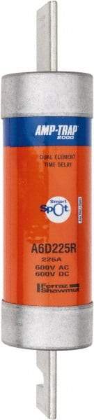 Ferraz Shawmut - 600 VAC/VDC, 225 Amp, Time Delay General Purpose Fuse - Clip Mount, 11-5/8" OAL, 100 at DC, 200 at AC kA Rating, 2-9/16" Diam - Exact Industrial Supply