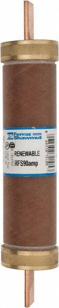 Ferraz Shawmut - 600 VAC, 90 Amp, Fast-Acting Renewable Fuse - Clip Mount, 7-7/8" OAL, 10 at AC kA Rating, 1-5/16" Diam - Exact Industrial Supply