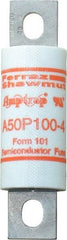 Ferraz Shawmut - 450 VDC, 500 VAC, 100 Amp, Fast-Acting Semiconductor/High Speed Fuse - Bolt-on Mount, 3-5/8" OAL, 100 at AC, 79 at DC kA Rating, 1" Diam - Exact Industrial Supply
