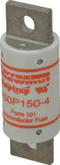 Ferraz Shawmut - 450 VDC, 500 VAC, 150 Amp, Fast-Acting Semiconductor/High Speed Fuse - Bolt-on Mount, 3-5/8" OAL, 100 at AC, 79 at DC kA Rating, 31mm Diam - Exact Industrial Supply