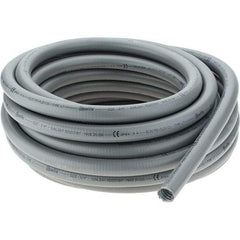 Made in USA - 3/4" Trade Size, 50' Long, Flexible Liquidtight Conduit - Steel - Exact Industrial Supply