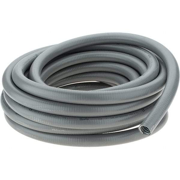 Made in USA - 1" Trade Size, 50' Long, Flexible Liquidtight Conduit - Steel - Exact Industrial Supply