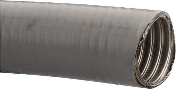 Made in USA - 1-1/4" Trade Size, 50' Long, Flexible Liquidtight Conduit - Steel - Exact Industrial Supply
